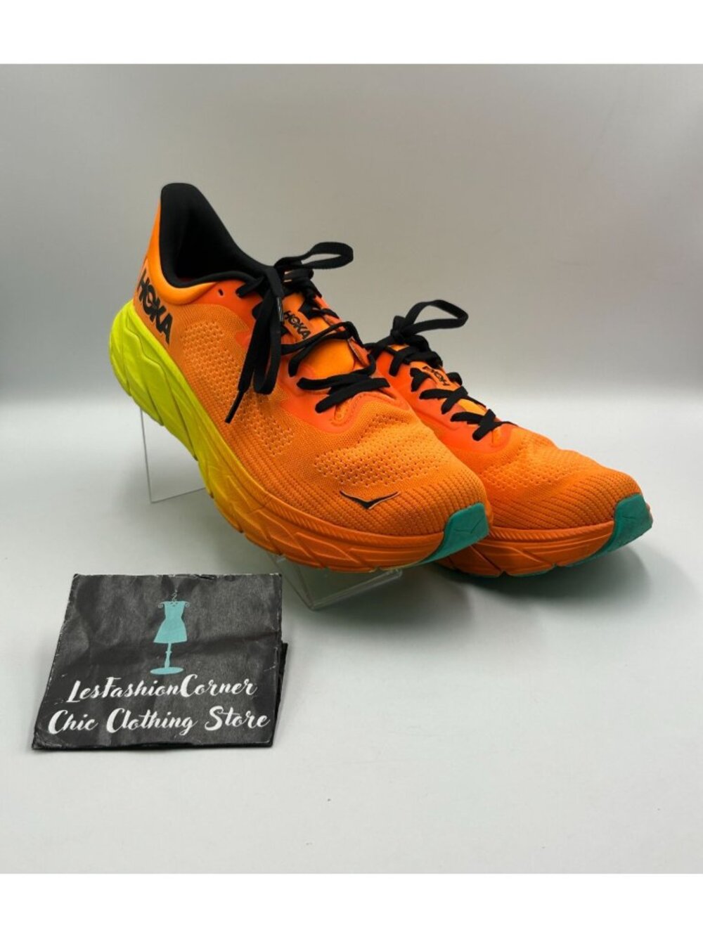 Hoka One One Men’s Orange Yellow Mesh Arahi 7 Running Shoes Size 11 3515 - Picture 11 of 16